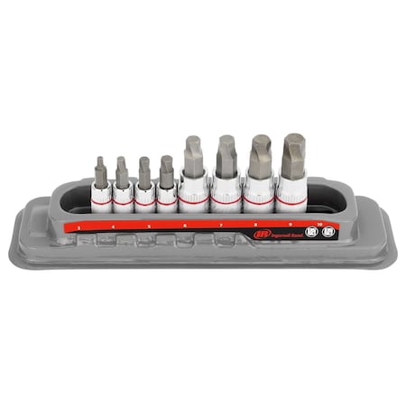 Ingersoll-Rand 8 Piece Tech Solutions Metric Bit Socket Set 752041X